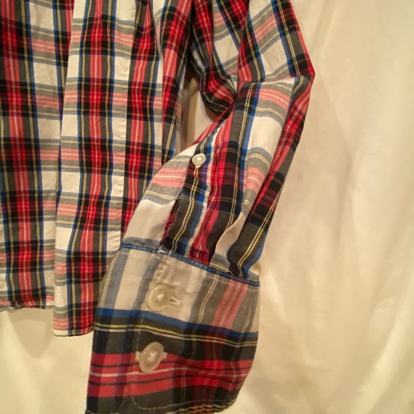 J. Crew. Size S. Classic plaid button down. - Picture 3 of 4